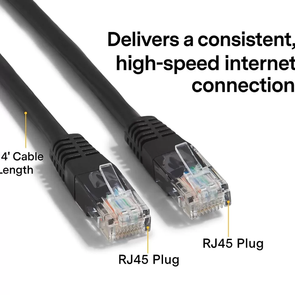 NXT Technologies ™ 14' CAT-6 Cable, Black (NX29776) Shop