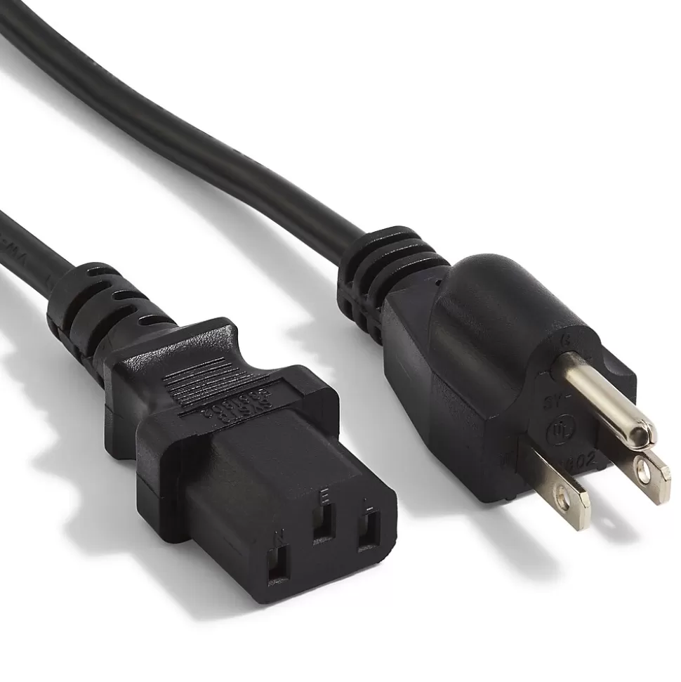 NXT Technologies 6' Desktop/Monitor Power Cord, Black (NX29759) Cheap