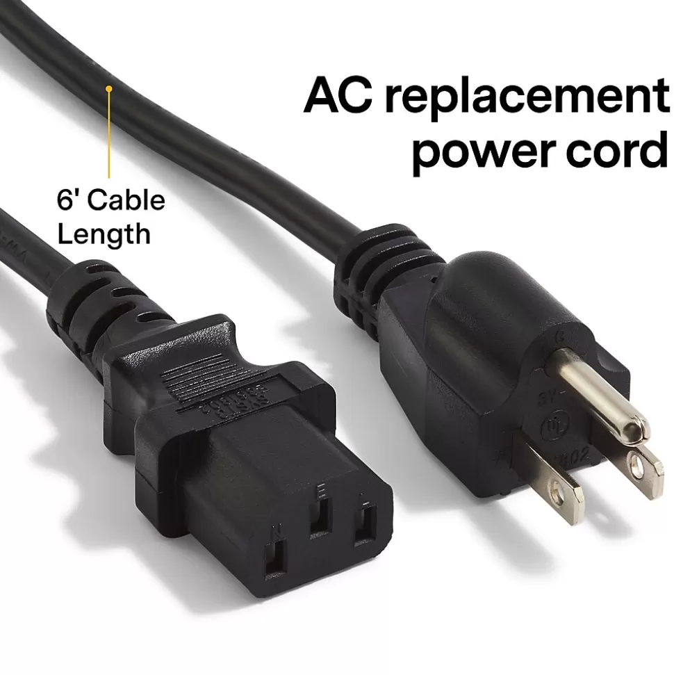 NXT Technologies 6' Desktop/Monitor Power Cord, Black (NX29759) Cheap