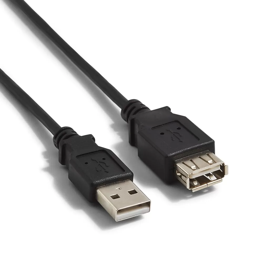 NXT Technologies ™ 15' USB A to USB A Cable, Male to Female, Black (NX29741) Outlet