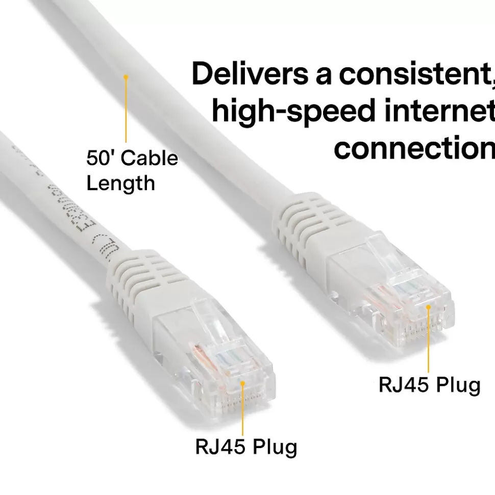 NXT Technologies ™ NX56841 50' CAT-6 Cable, Gray Sale