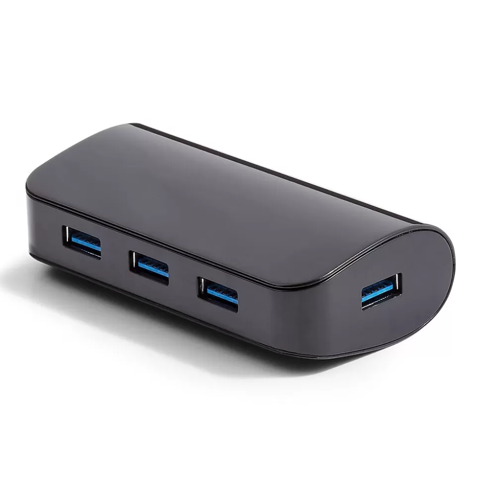 NXT Technologies ™ 4-Port USB 3.0 Hub, Black (NX29745) Clearance