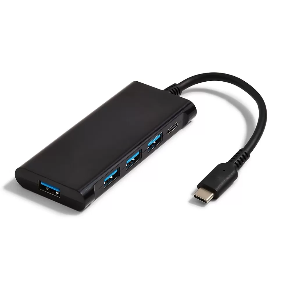 NXT Technologies 4-Port USB-C Hub, Black (NX60398) Online