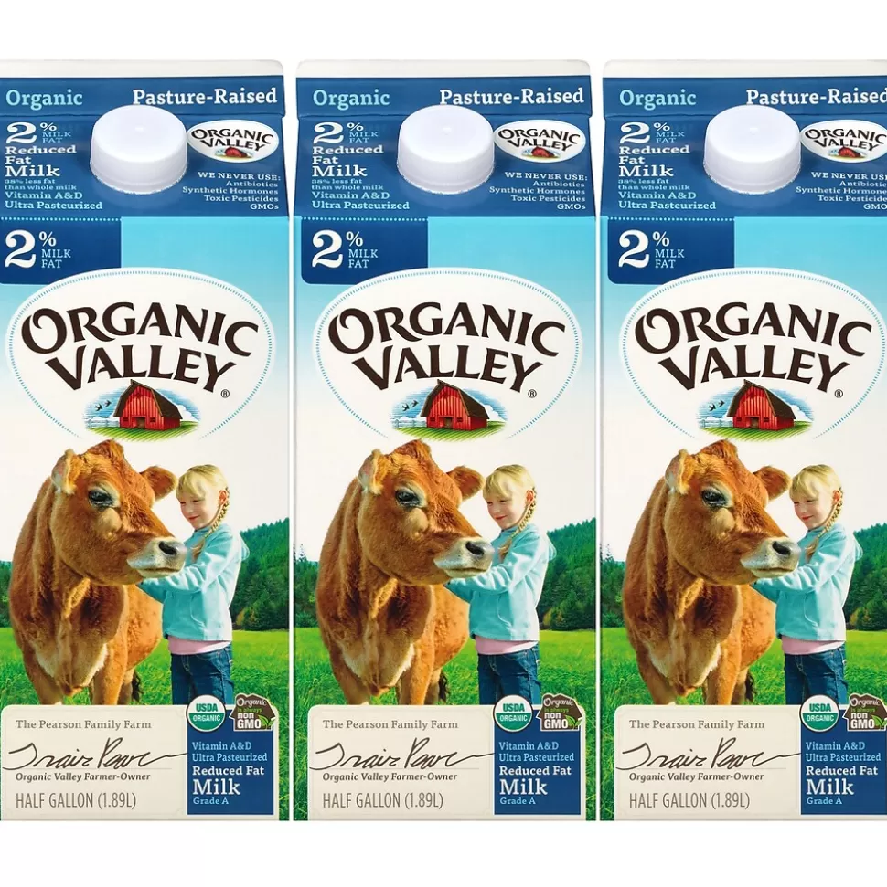 Organic Valley 2% Milk, 64 oz., 3/Pack (307-00347) Best Sale