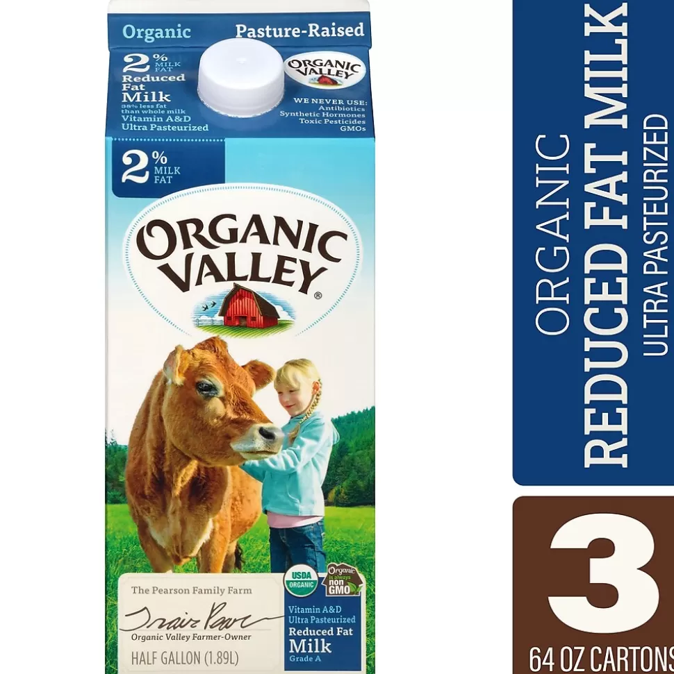 Organic Valley 2% Milk, 64 oz., 3/Pack (307-00347) Best Sale