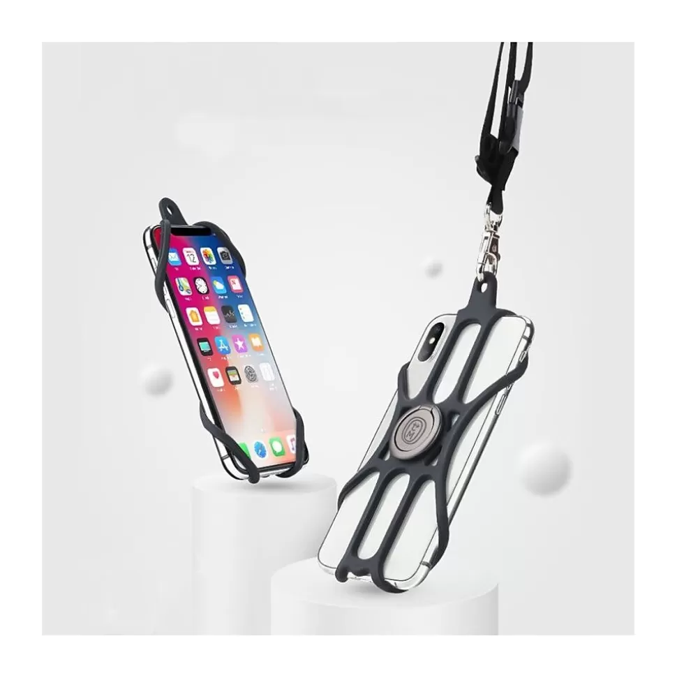 OTM Essentials Black Universal Phone Sling with Lanyard and Ring Grip (OB-A4A) Best
