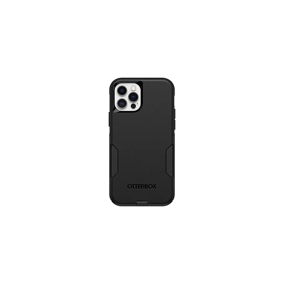 OtterBox Commuter Series Black Cover Case for iPhone 12/12 Pro, Shock Absorbing, Black (77-65405) Online
