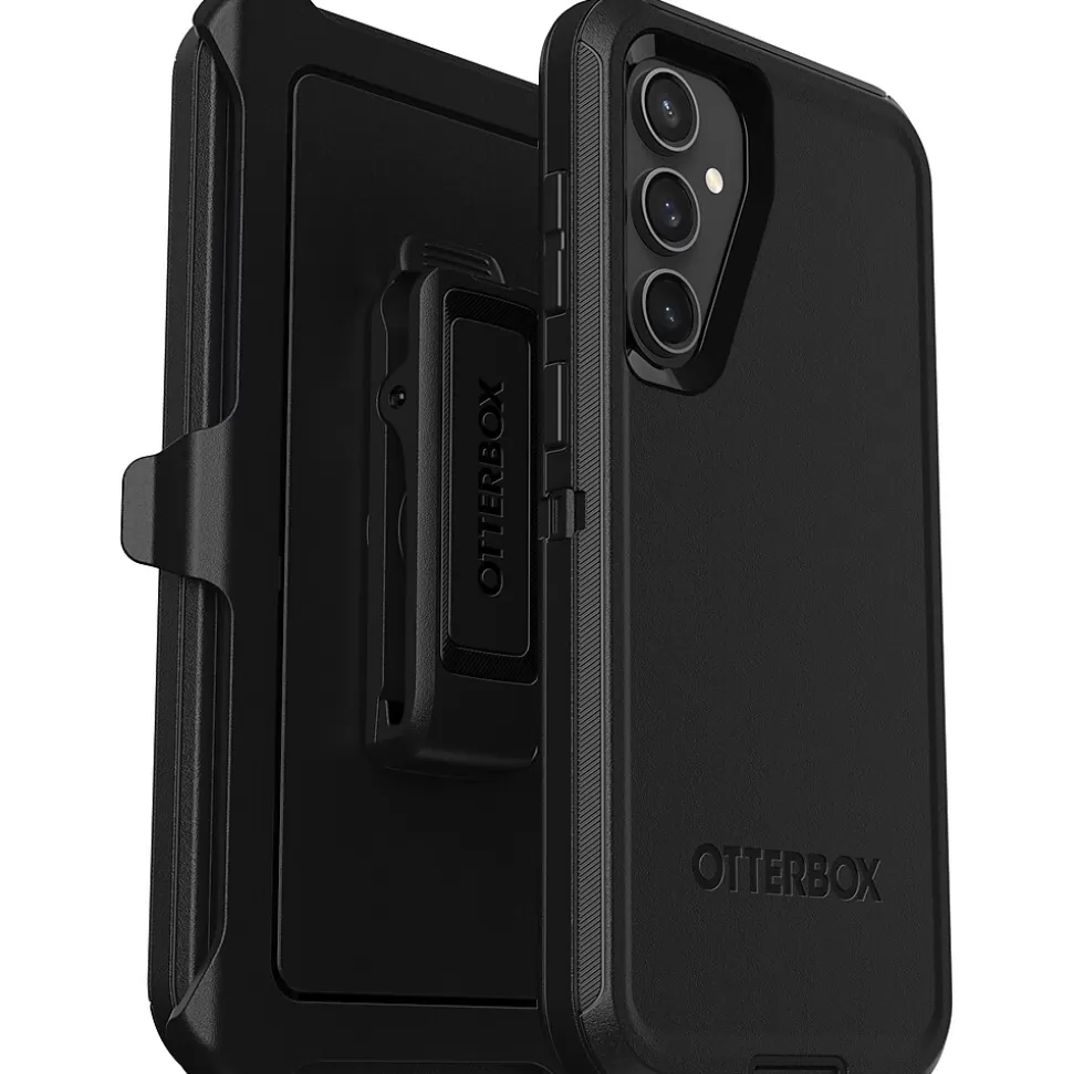 OtterBox Defender Holster Case for Galaxy S23 FE, Shock Absorbing, Black (77-94283) Store