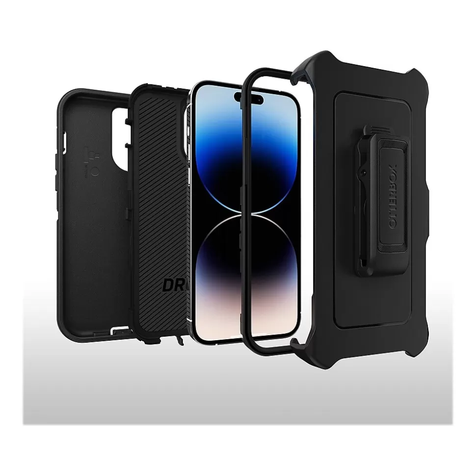 OtterBox Defender Series Black Rugged Case for iPhone 14 Pro Max (77-88390) Store