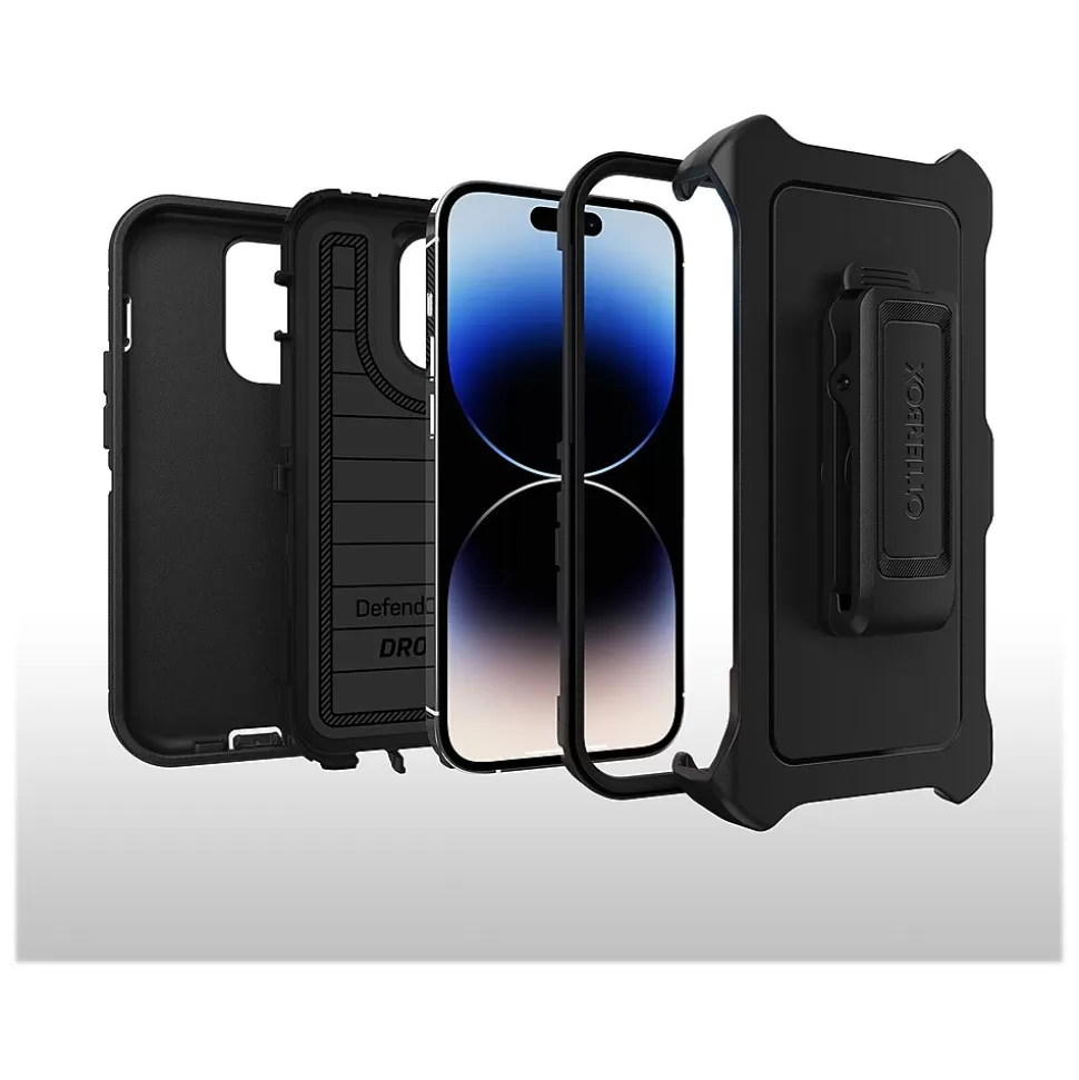 OtterBox Defender Series Pro Black Rugged Case for iPhone 14 Pro (77-88696) Flash Sale