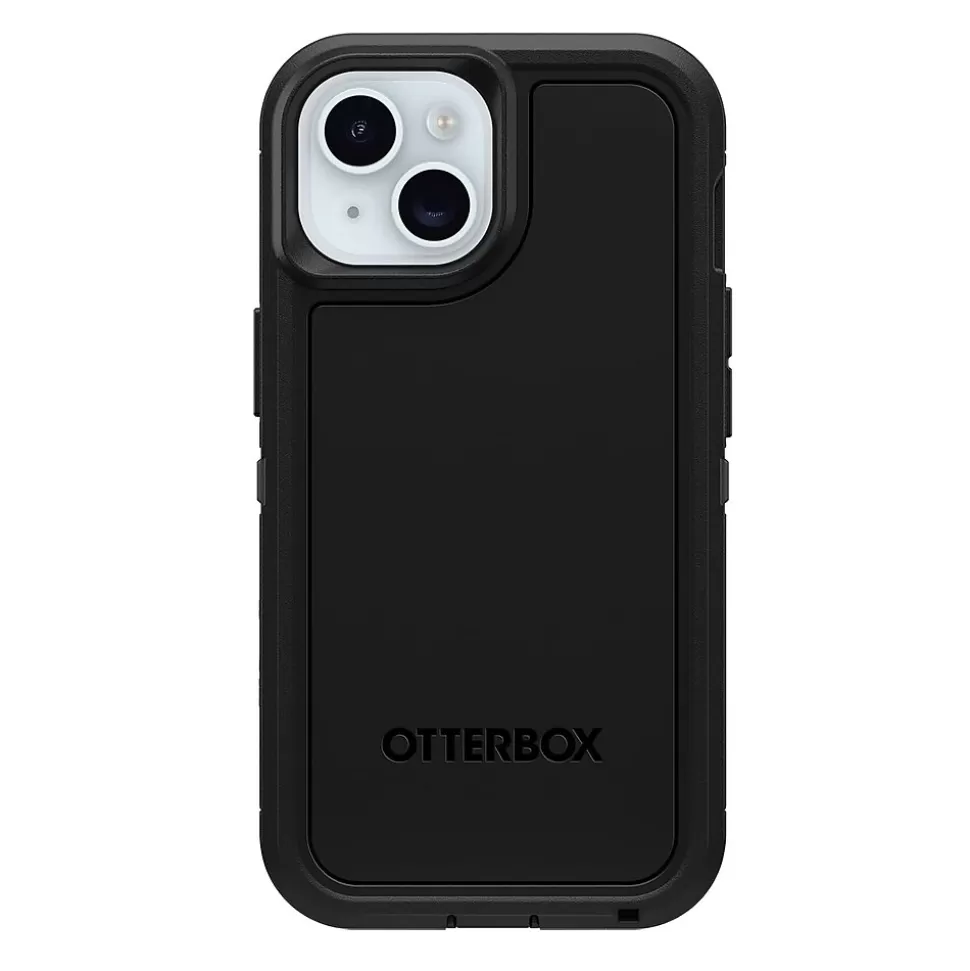 OtterBox Defender XT MagSafe Rugged Case for iPhone 15/14/13, Shock Absorbing, Black (77-92972) Store