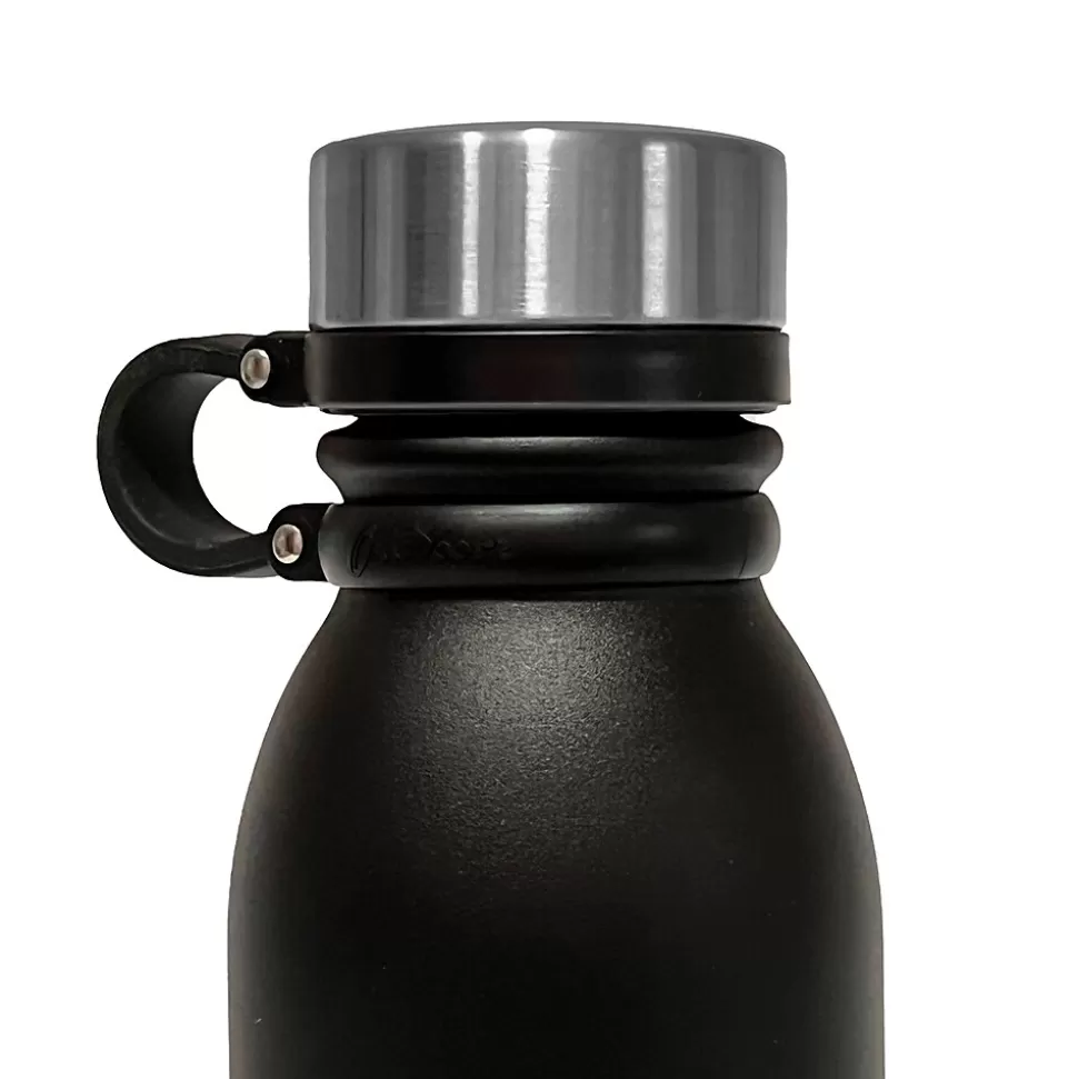 Outdoors Professional Stainless Steel Double-Walled Vacuum-Insulated Travel Bottle, 20 oz., Black (OUTD3675) Fashion