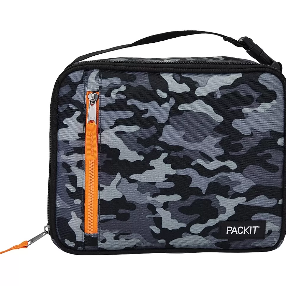 PACKiT Freezable Classic Lunch Bag, Charcoal Camo (PKT-CB-GCM) Cheap