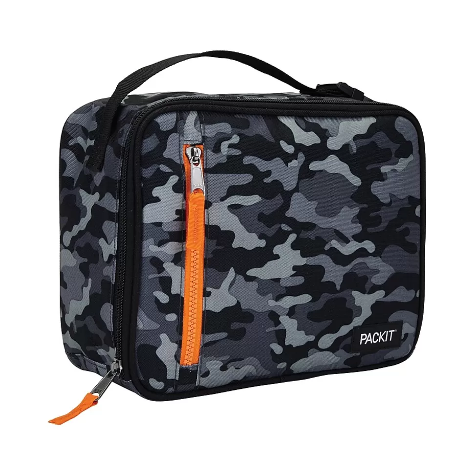 PACKiT Freezable Classic Lunch Bag, Charcoal Camo (PKT-CB-GCM) Cheap