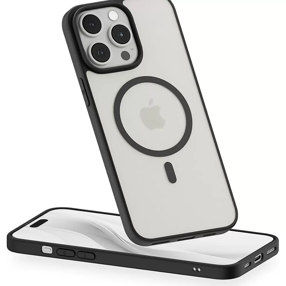 PEEL Bumper Series MagSafe Phone Case for iPhone 15 Pro Max Case, Shock Absorbing, Black (I15 PROMAX BUMPER BL) New