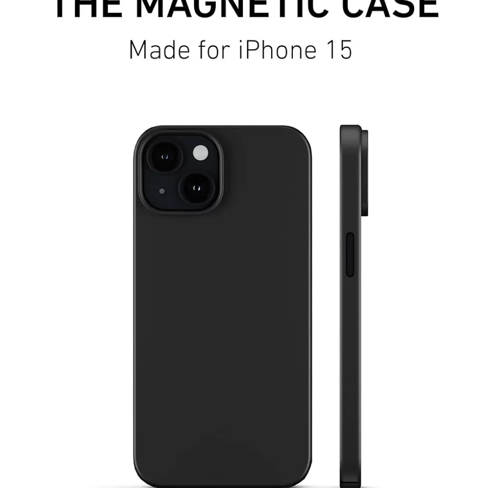 PEEL Magnetic MagSafe Phone Case for iPhone 15, Black (I15 6.1 MAGSAFE BLAC) Flash Sale