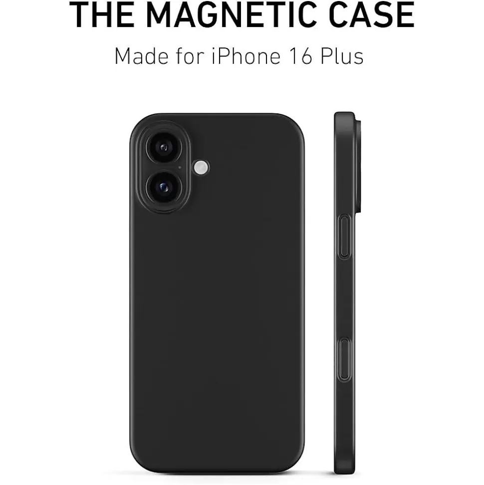 PEEL Magnetic Thin Series MagSafe Phone Case for iPhone 16 Plus Case, Black (I16_PLS_MAG_BLK) Best