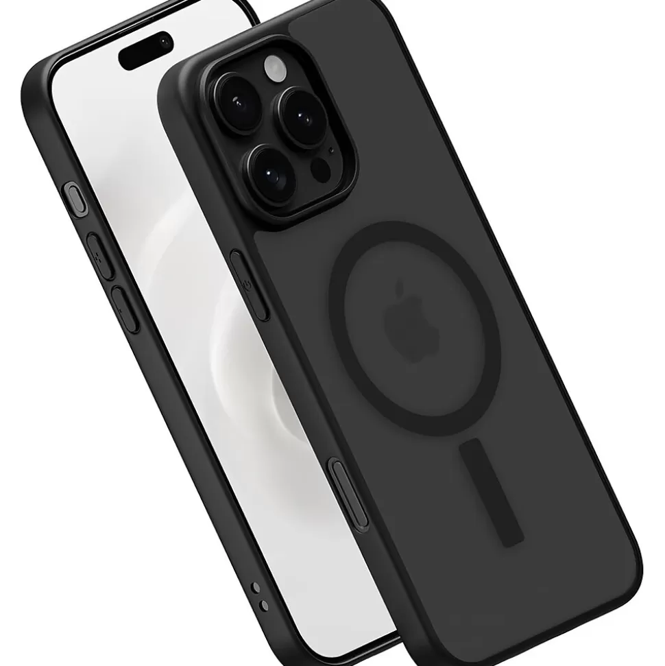 PEEL MagSafe Bumper Phone Case for iPhone 16 Pro Max, Shock Absorbing, Black (i16_PMX_BMP_BLK) Store