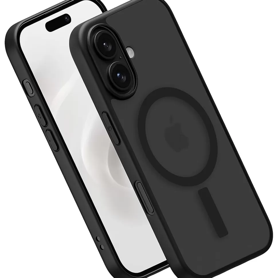 PEEL MagSafe Bumper Phone Case for iPhone 16, Shock Absorbing, Black (I16_STD_BMP_BLK) Online