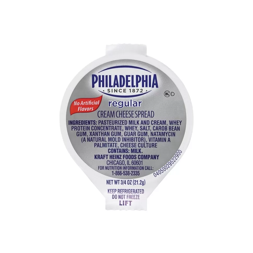 Philadelphia Regular Cream Cheese, 0.75 oz., 50/Pack (610898) Discount