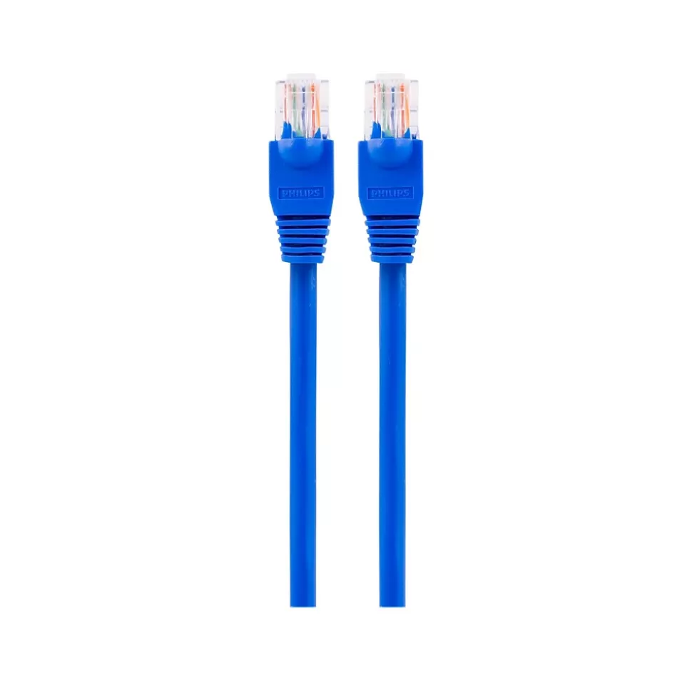 Philips Elite 3' RJ45 to RJ45 Cable, Male to Male, Blue Clearance