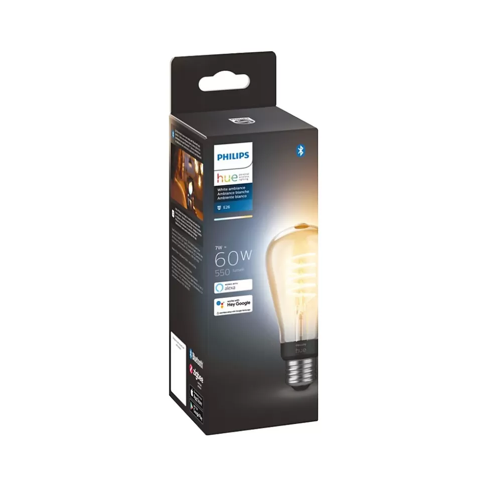 Philips Hue Ambiance Light Bulb, ST19 2100K-4500K 7W E26 (563585) Sale