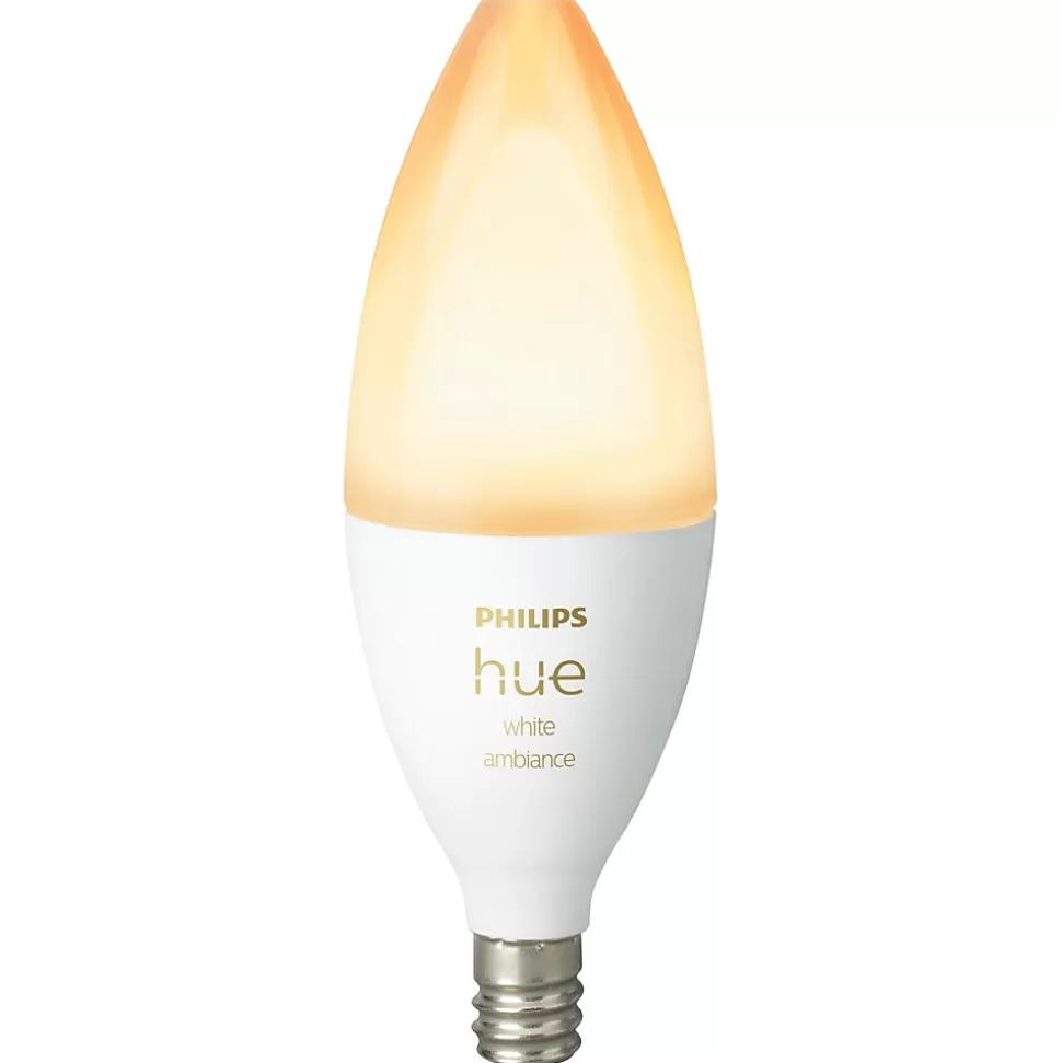 Philips Hue 40W Equivalent B39 LED Smart Bulb, White (573089) Clearance