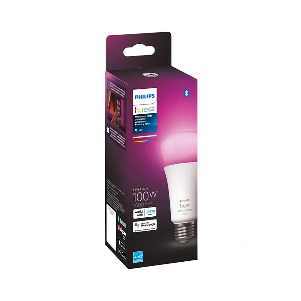 Philips Hue White Light Bulb, A21 16 Million Colors 16W E26 (562982) Best Sale