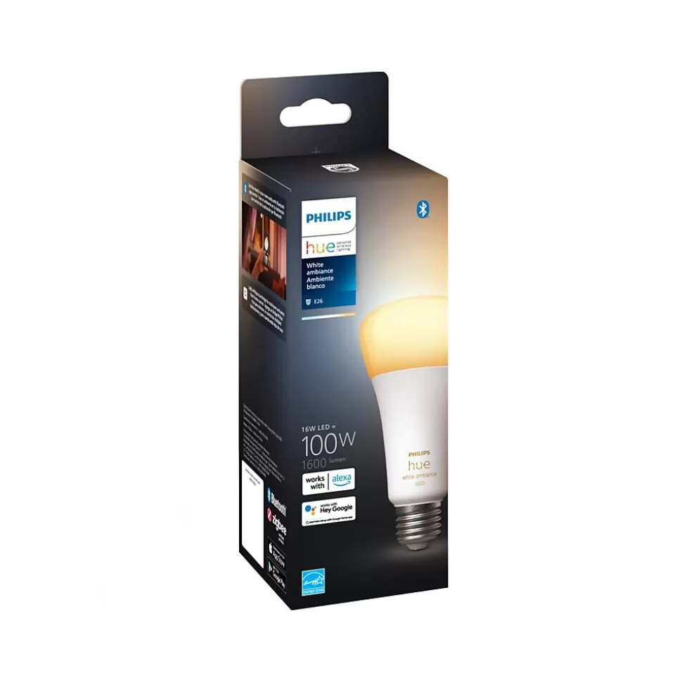 Philips Hue White Light Bulb, A21 2200K-6500K 16W E26 (562990) Best Sale