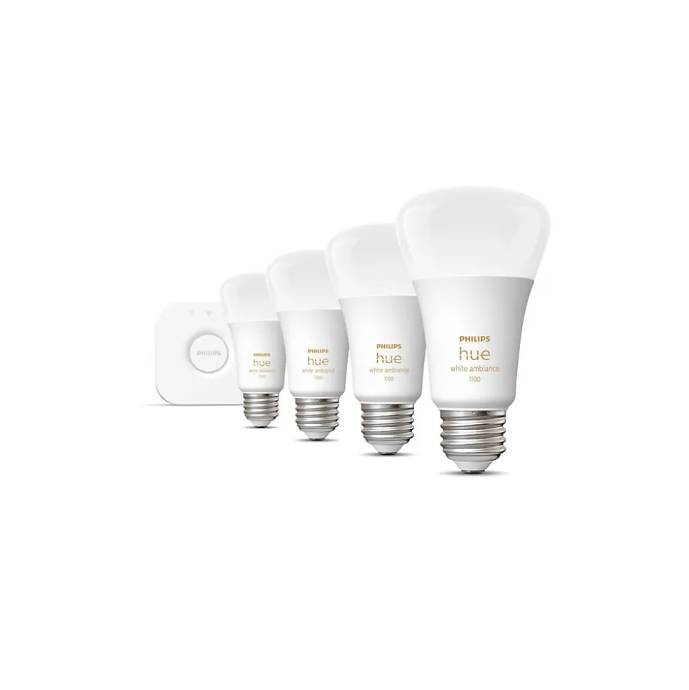 Philips Hue White Starter Kit, A19 2200K-6500K 10.5W E26 (563270) Sale