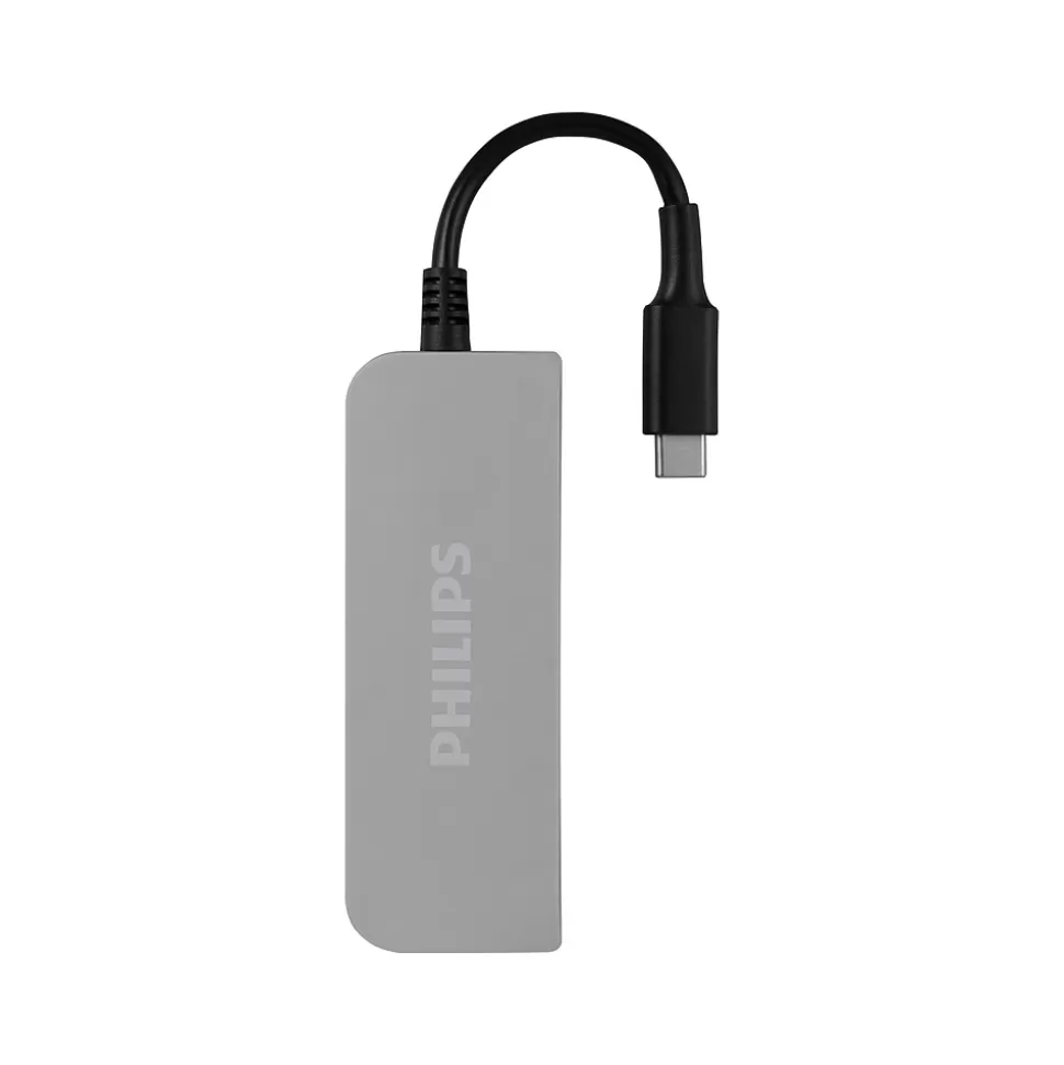 Philips 4-Port USB-C Hub, Cool Gray (DLK9320C/27) Flash Sale