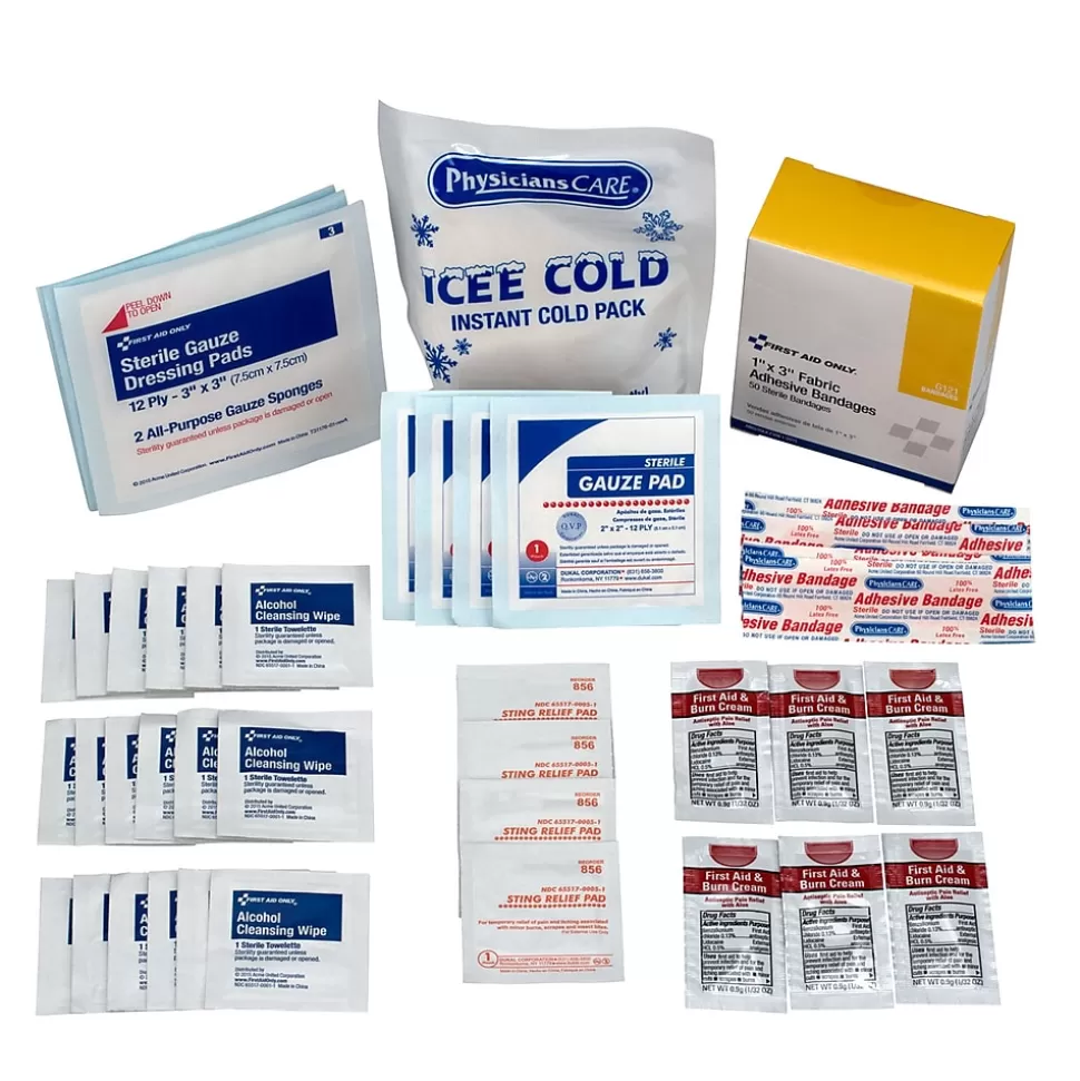 PhysiciansCare First Aid Kit Refill, 25 People, 95 Pieces (40001) Clearance