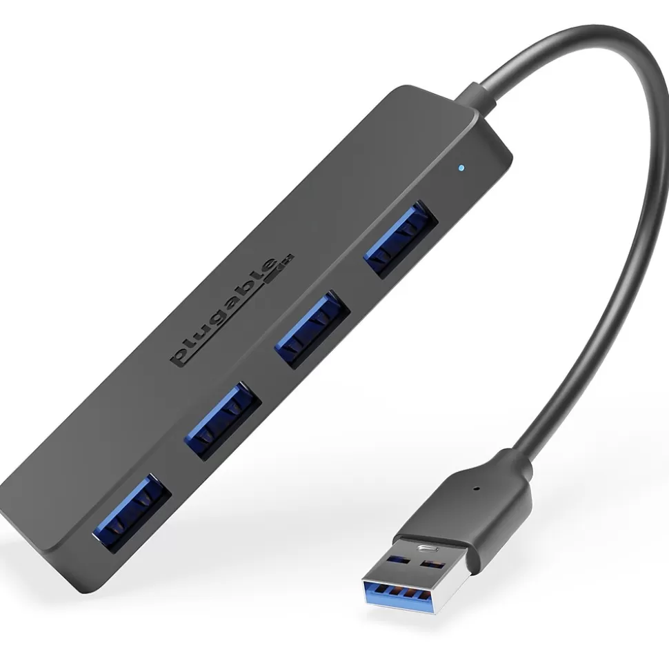 Plugable 4 Port USB Hub 3.0, USB Splitter for Laptop (USB3-HUB4A) Best