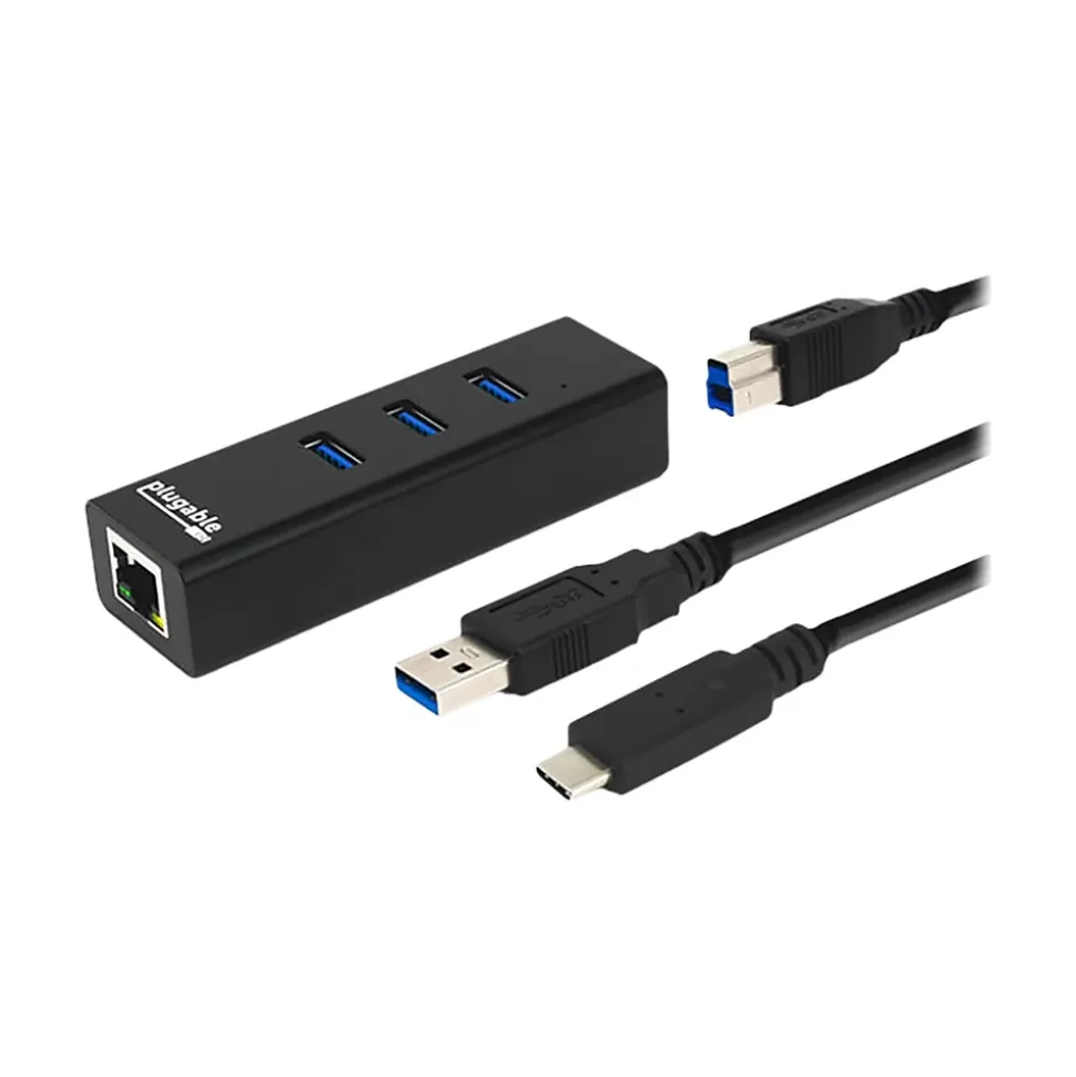 Plugable 3-Port USB 3.0 Hub, Black (USB3-HUB3ME) Flash Sale