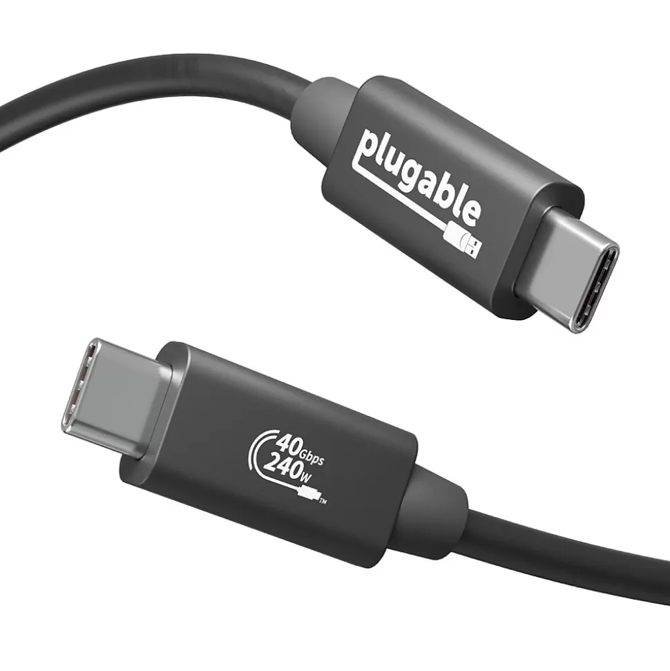 Plugable USB4 EPR 3.3' Cable, 240W, Black (USB4-240W-1M) Sale