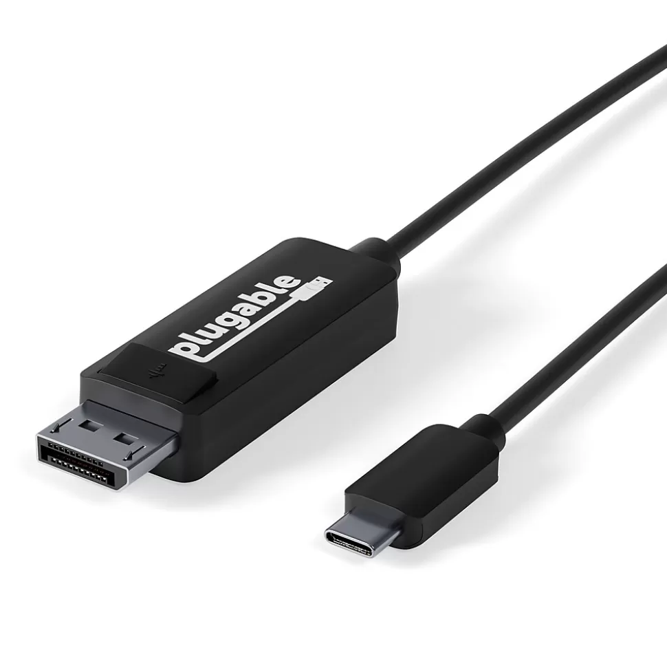 Plugable USBC-DP 6' USB 3.1 Type C to DisplayPort Audio/Video Cable, Black Outlet