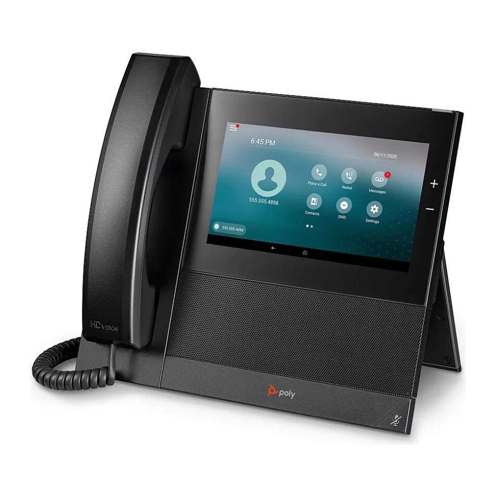 Poly CCX 600 Series 24-Lines VoIP Phone, Black (84C17AA) Clearance
