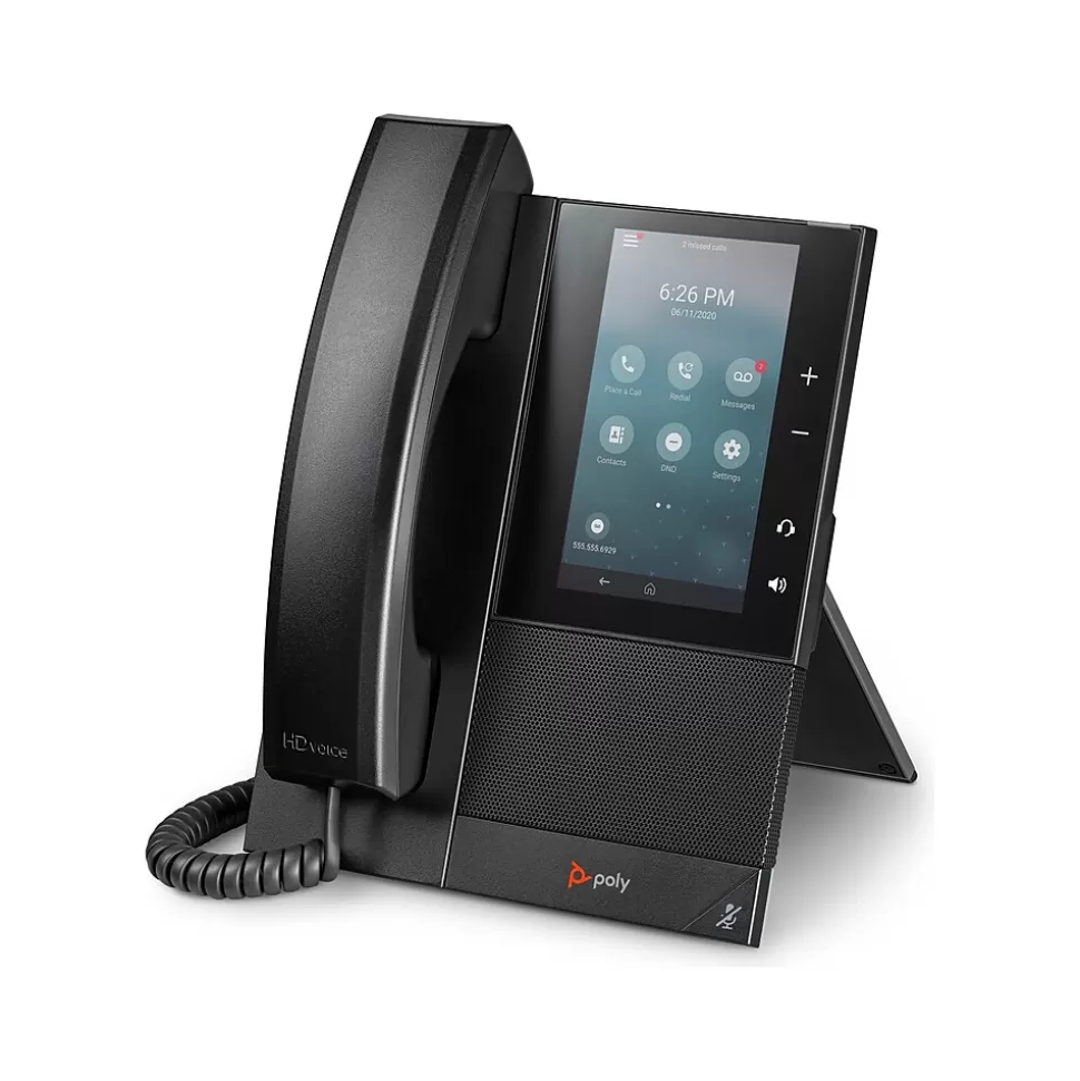 Poly CCX 500 Series 24-Lines VoIP Phone, Black (84C15AA#ABA) Outlet