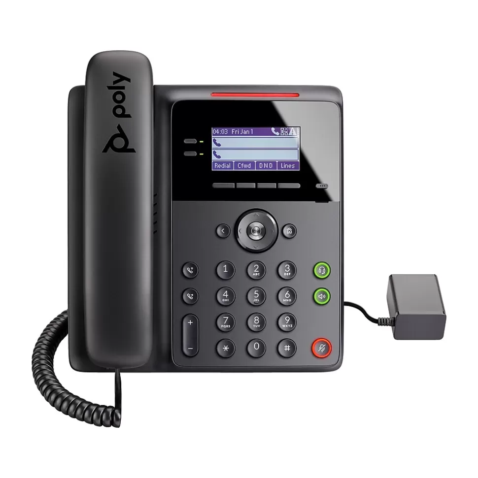 Poly Edge B30 16-Line VOIP Phone, Black (82M84AA) Outlet
