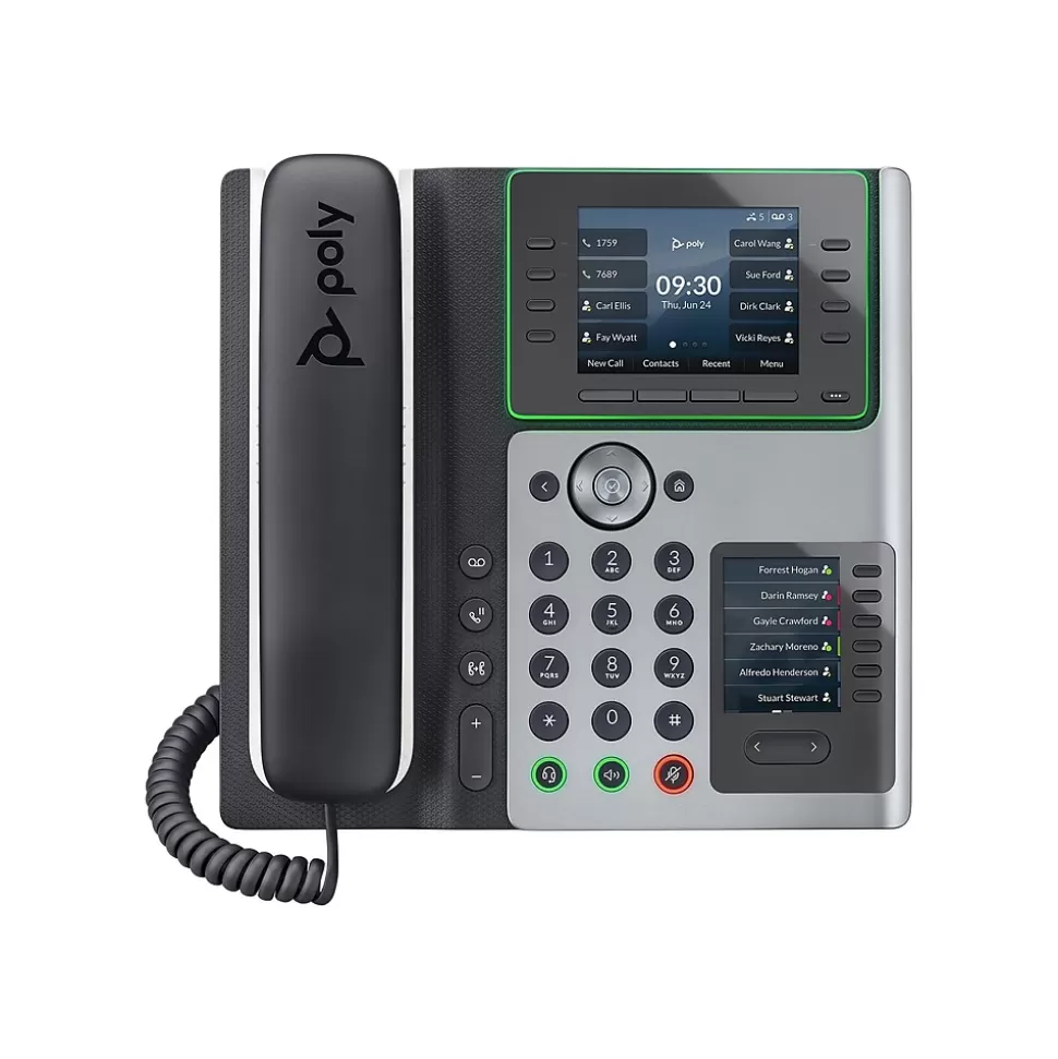 Poly Edge E450 VOIP Phone, Silver/Black (82M90AA) Online