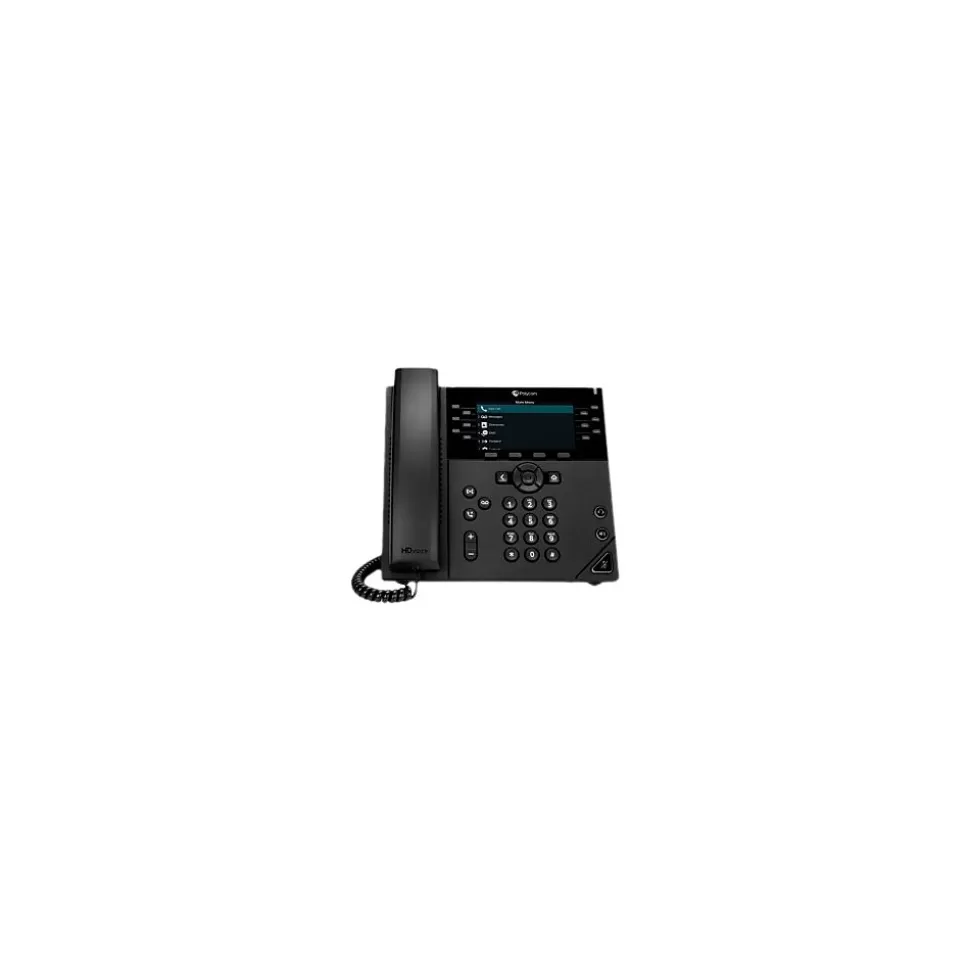 Poly com VVX 450 Business IP VOIP Phone, Black (89B76AA#ABA) Hot
