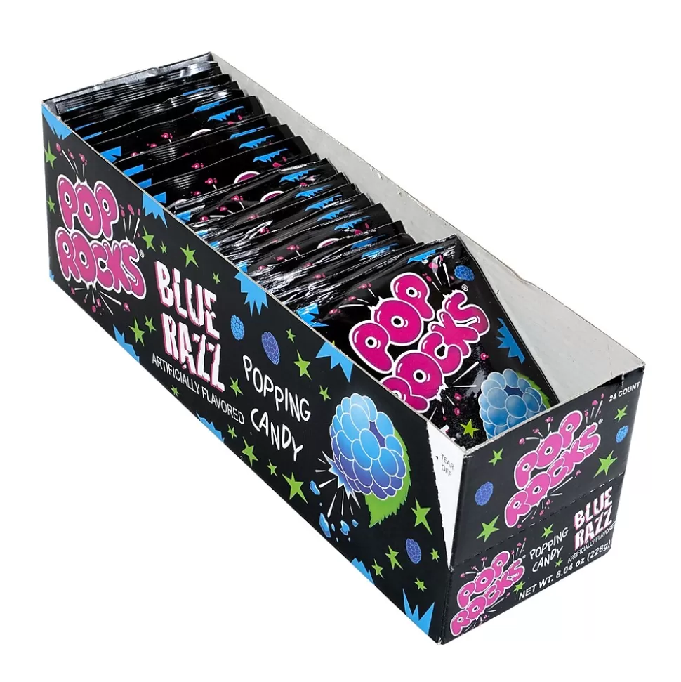 Pop Rocks Blue Razz Hard Candy, 0.33 oz., 24 Pieces (209-00230) Clearance