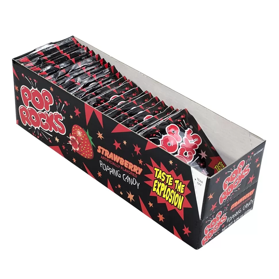 Pop Rocks Strawberry Hard Candy, 0.33 oz., 24 Pieces (209-00231) Outlet