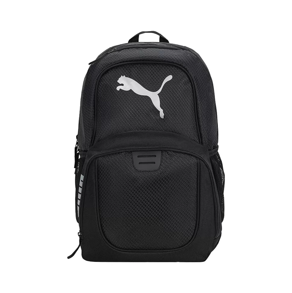 Puma Logo Laptop Backpack, Medium, Black (PV1673-001) Online