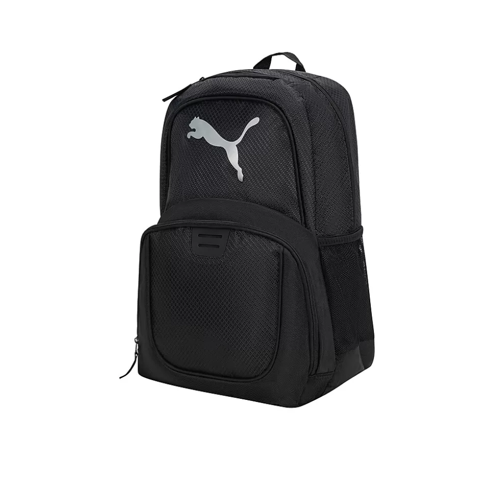 Puma Logo Laptop Backpack, Medium, Black (PV1673-001) Online