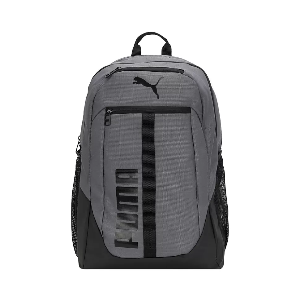 Puma Regenerate Laptop Backpack, Medium, Gray/Black (PV2-1848-041) New