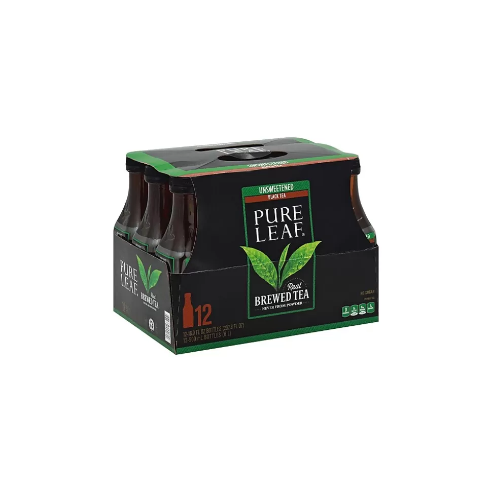 Pure Leaf Unsweetened Tea, 18.5 oz., 12/Carton (PEP134072) New