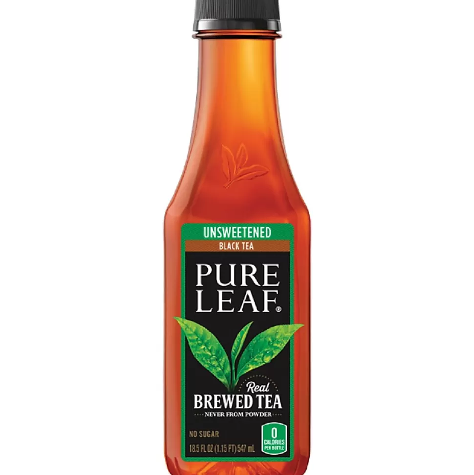 Pure Leaf Unsweetened Tea, 18.5 oz., 12/Carton (PEP134072) New