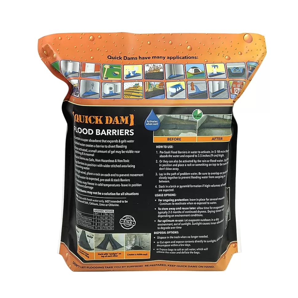 Quick Dam ™ Flood Barriers 3.5" x 5' (60") 2/Pack Store