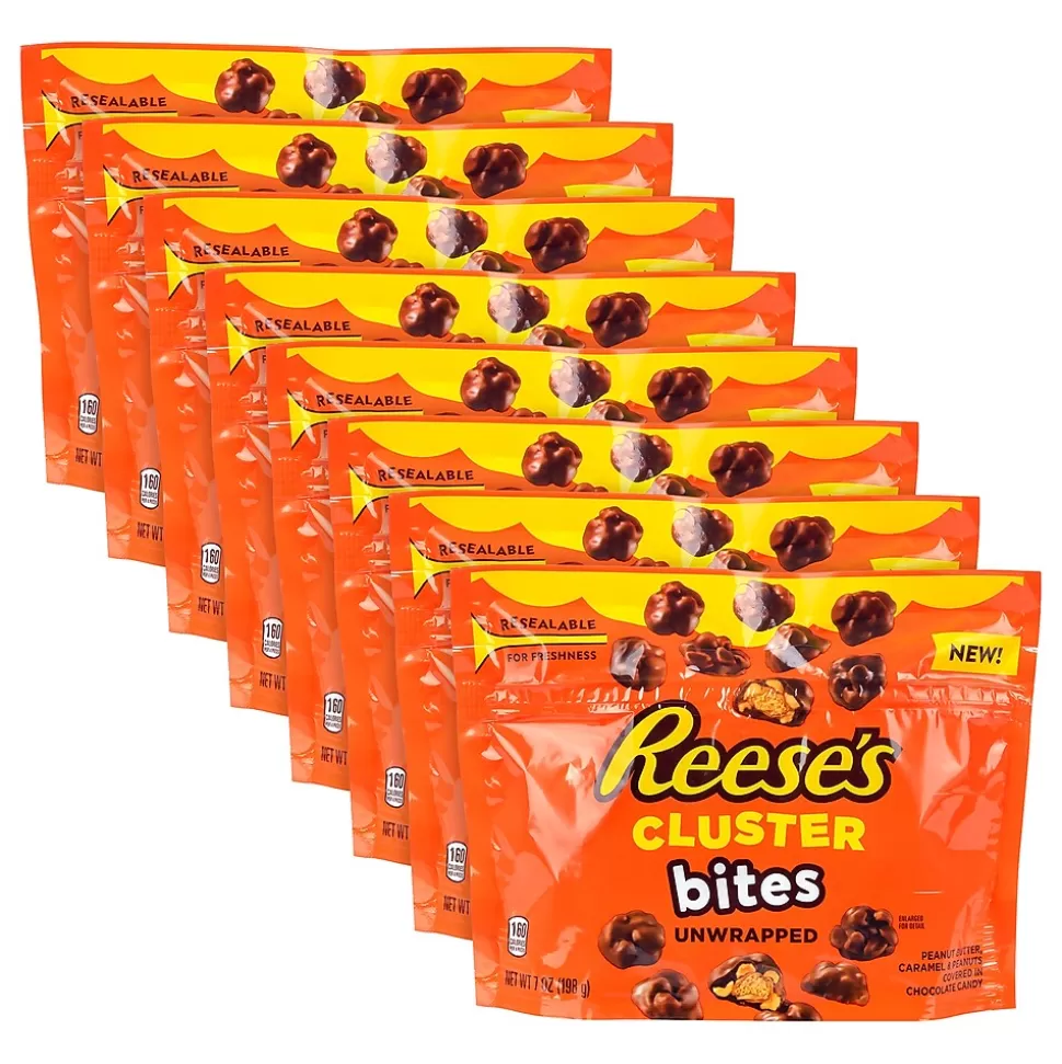 Reese's Unwrapped Cluster Bites Pouch, 7 oz, 8/Pack (220-02452) Cheap